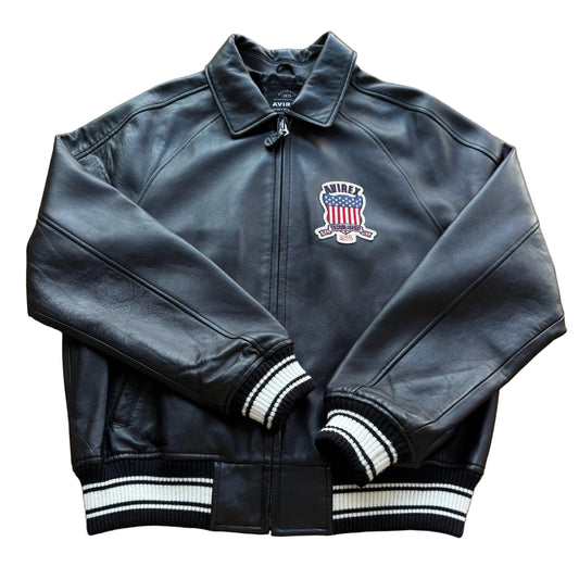 Medium – Avirex Icon Logo Lederjacke