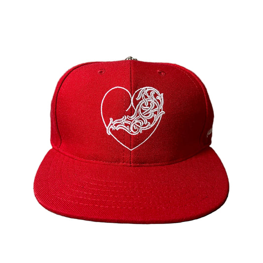 Chrome Hearts "Heart" Fitted Cap (7 1/2)