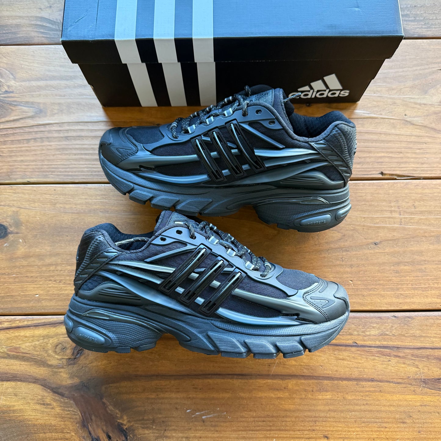 Size 11.5 - Pharrell x VIRGINIA x Adistar Jellyfish 'Triple Black' (Used)