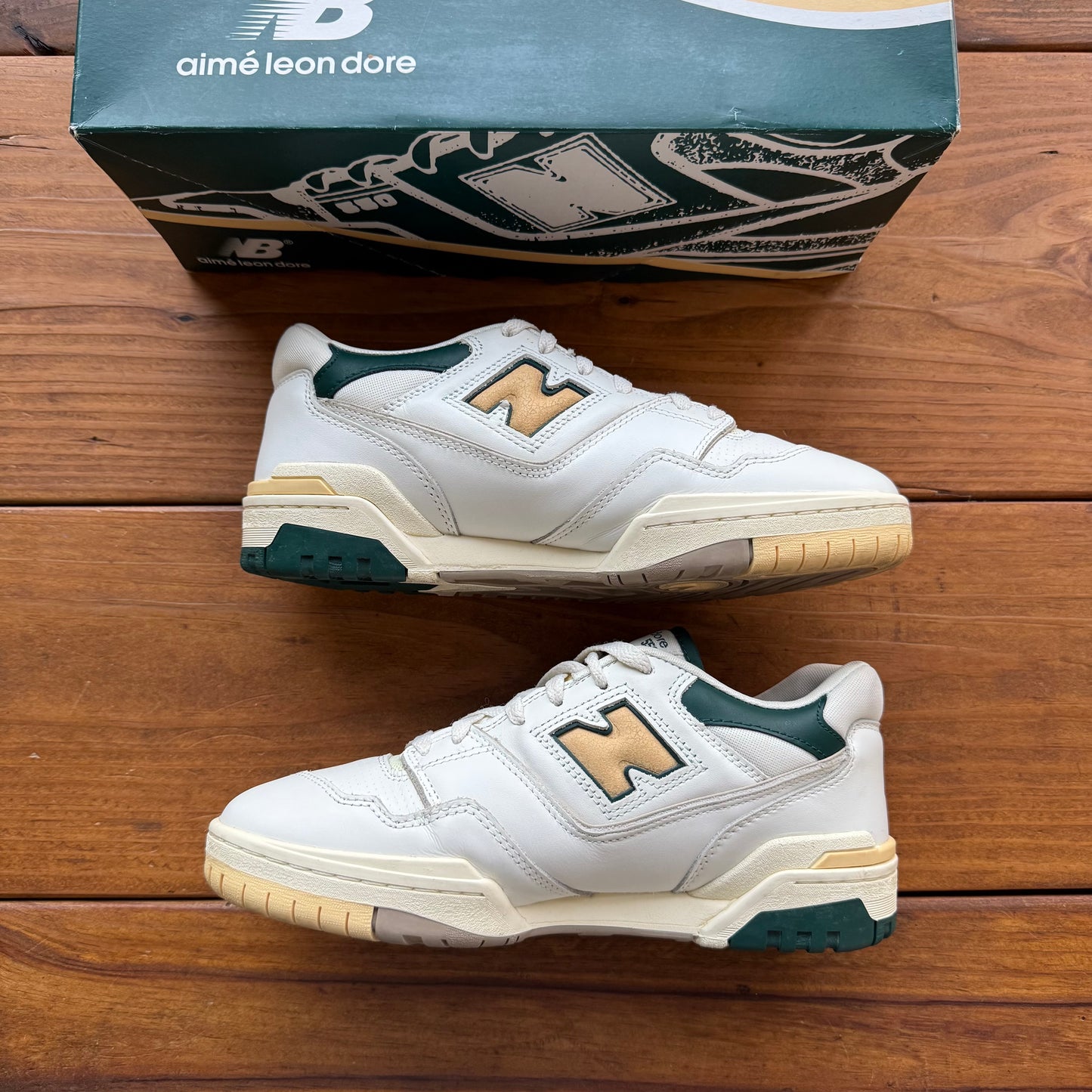 Size 8 - New Balance Aimé Leon Dore x 550 'Green Yellow' (Used)