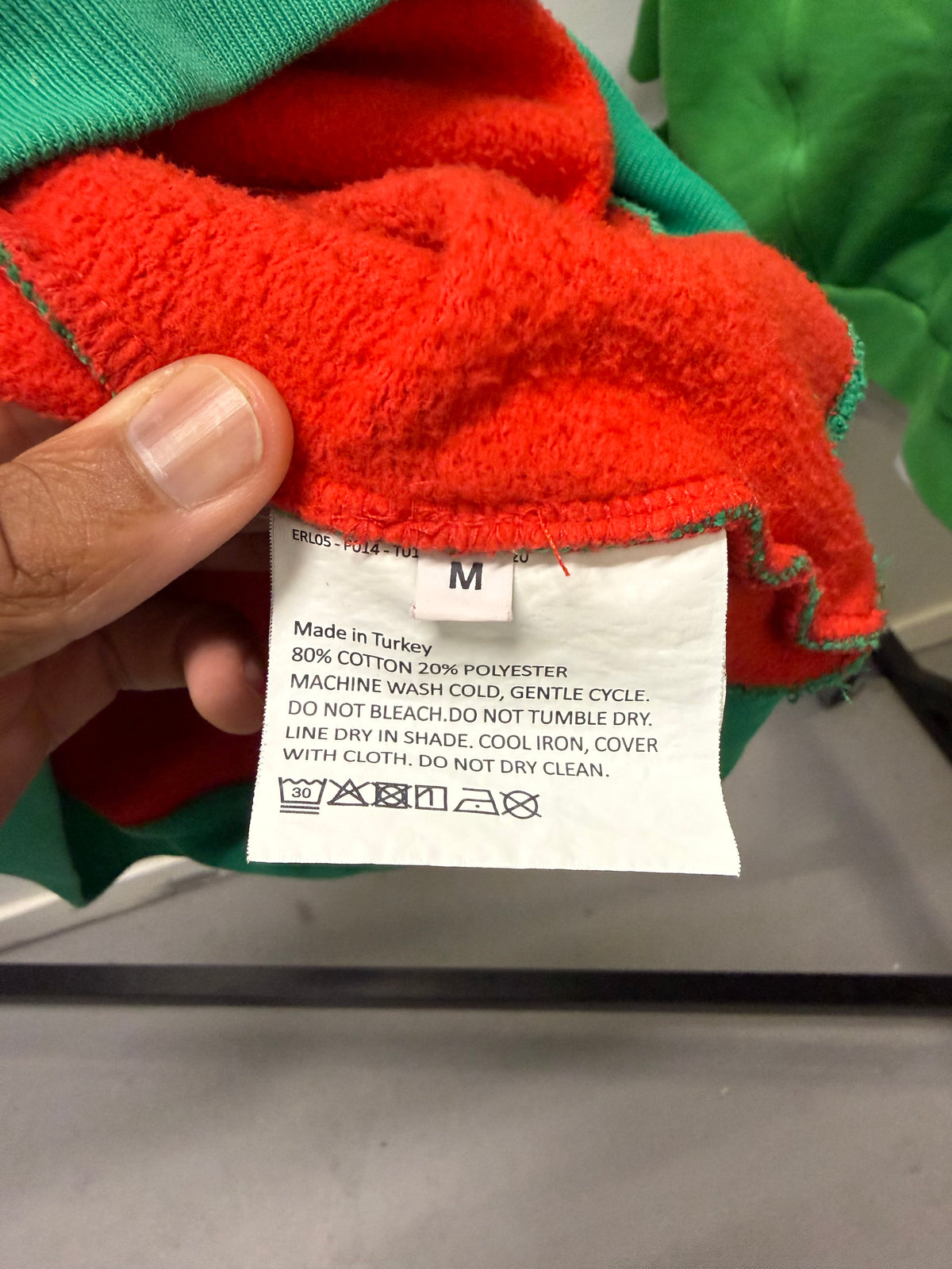 ERL Swirl Hoodie 'Red/Green' (Pre-Owned) - Medium
