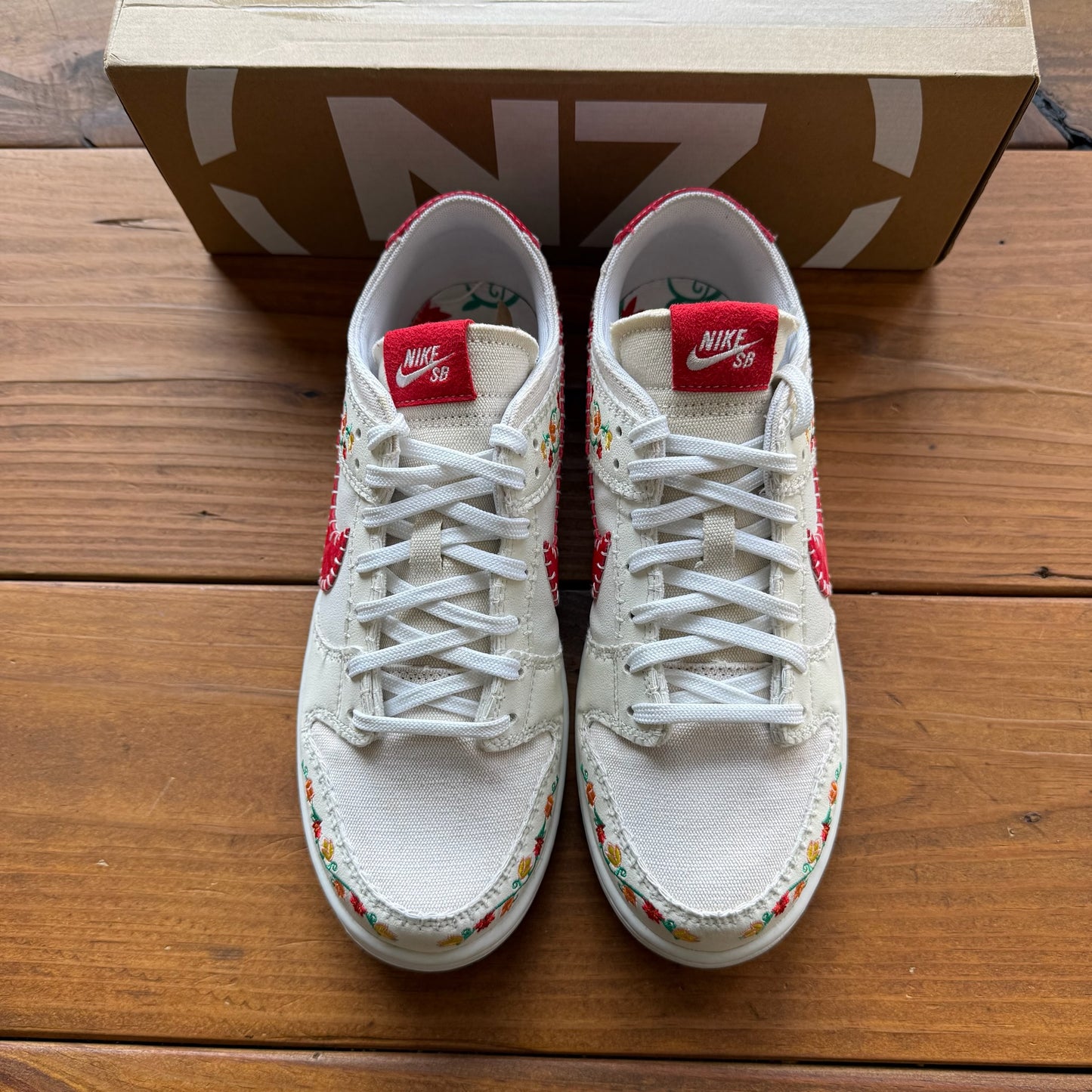 Size 9 - Dunk Low Decon SB 'N7 - Sail University Red' (Used)