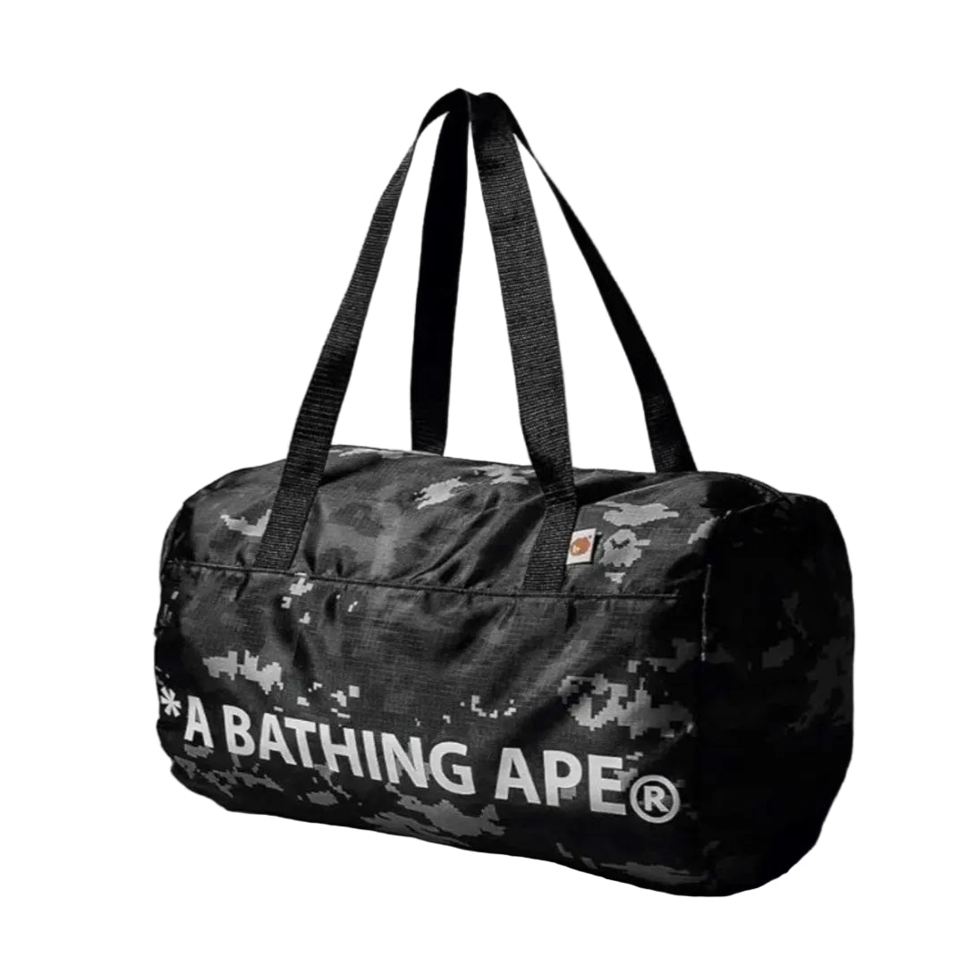 Bape Digi Camo Packable Boston Bag
