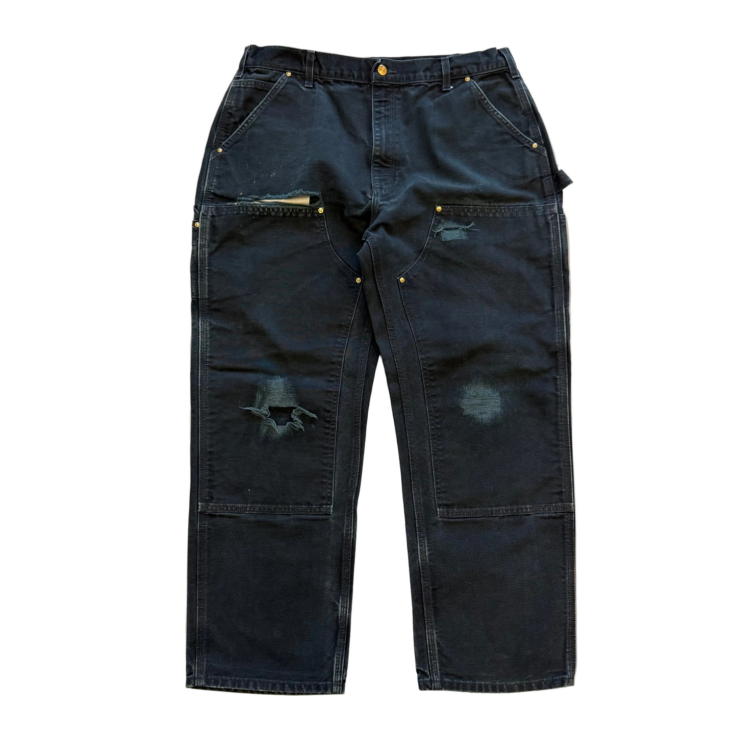 Size 38x30 - Vintage Carhartt Double Knee Pants 'Black'