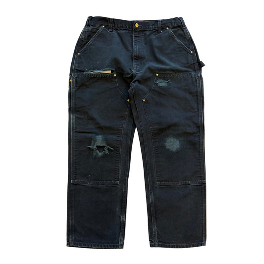 Size 38x30 - Vintage Carhartt Double Knee Pants 'Black'