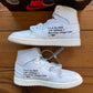 Größe 43 - Virgil Abloh Archive x Jordan 1 Retro High OG 'Alaska' (Gebraucht)