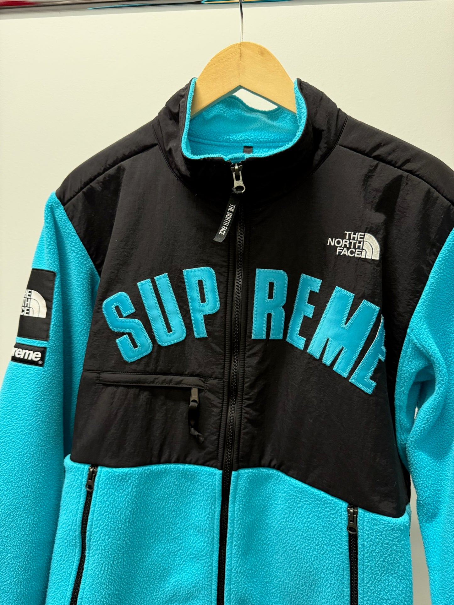 Large - Supreme The North Face Arc Logo Denali Fleece Jacket (Pre-Owned)