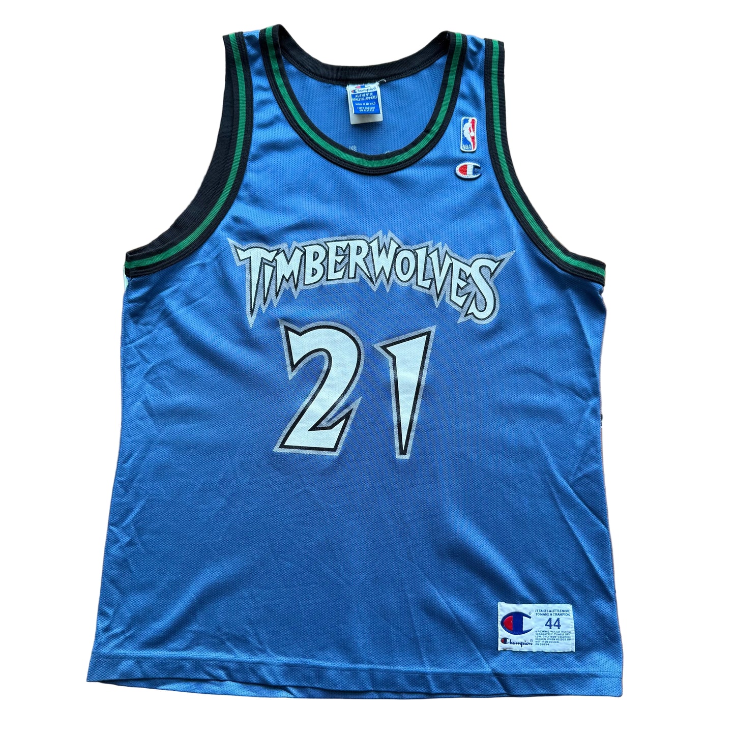 Grande - Camiseta Vintage de Kevin Garnett de los Timberwolves de Champion