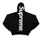 Supreme Applique Hooded Sweatshirt 'Black' (Pre-Owned) - Small