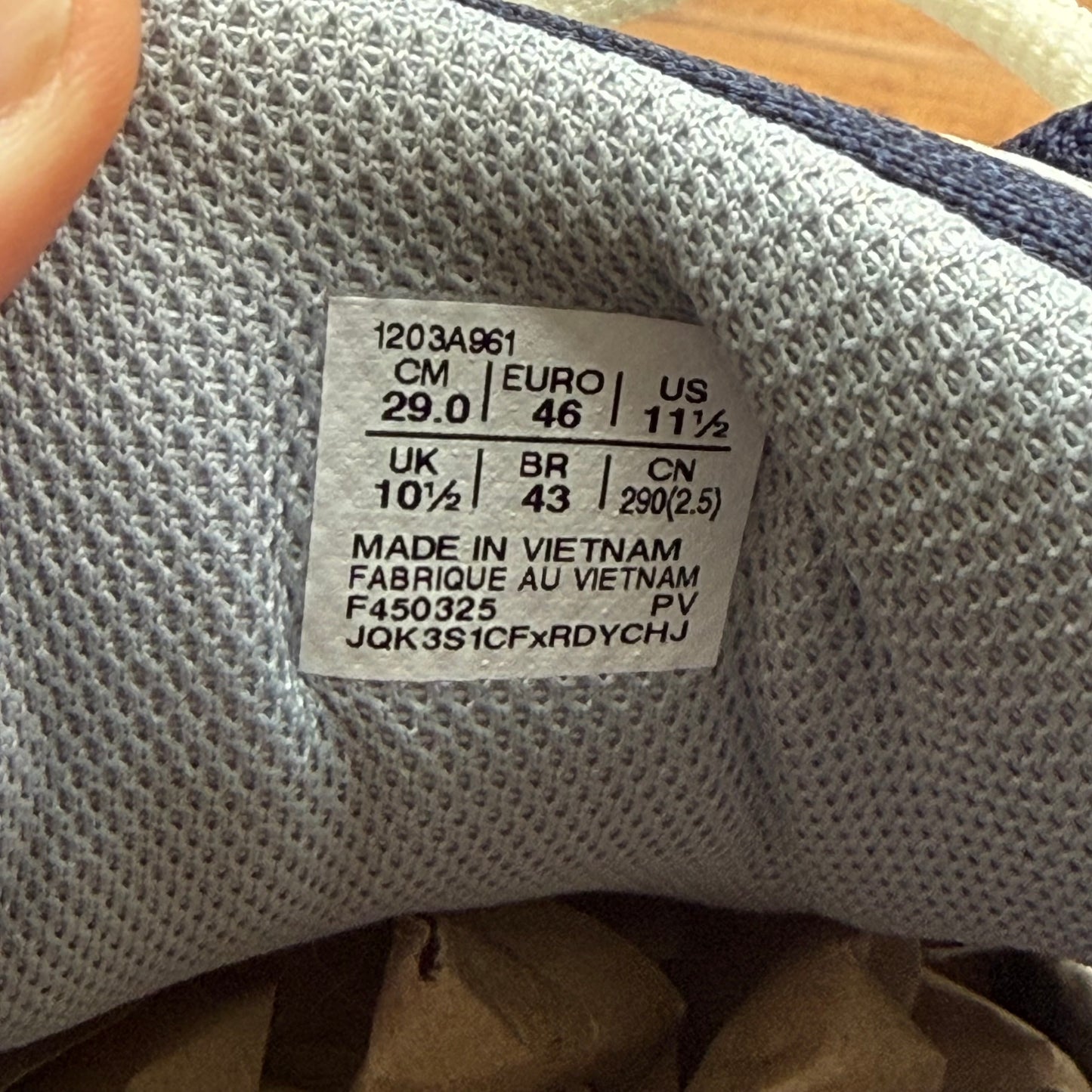 Size 11.5 - JJJJound x Gel Kayano 14 'White Midnight Navy' (Used)