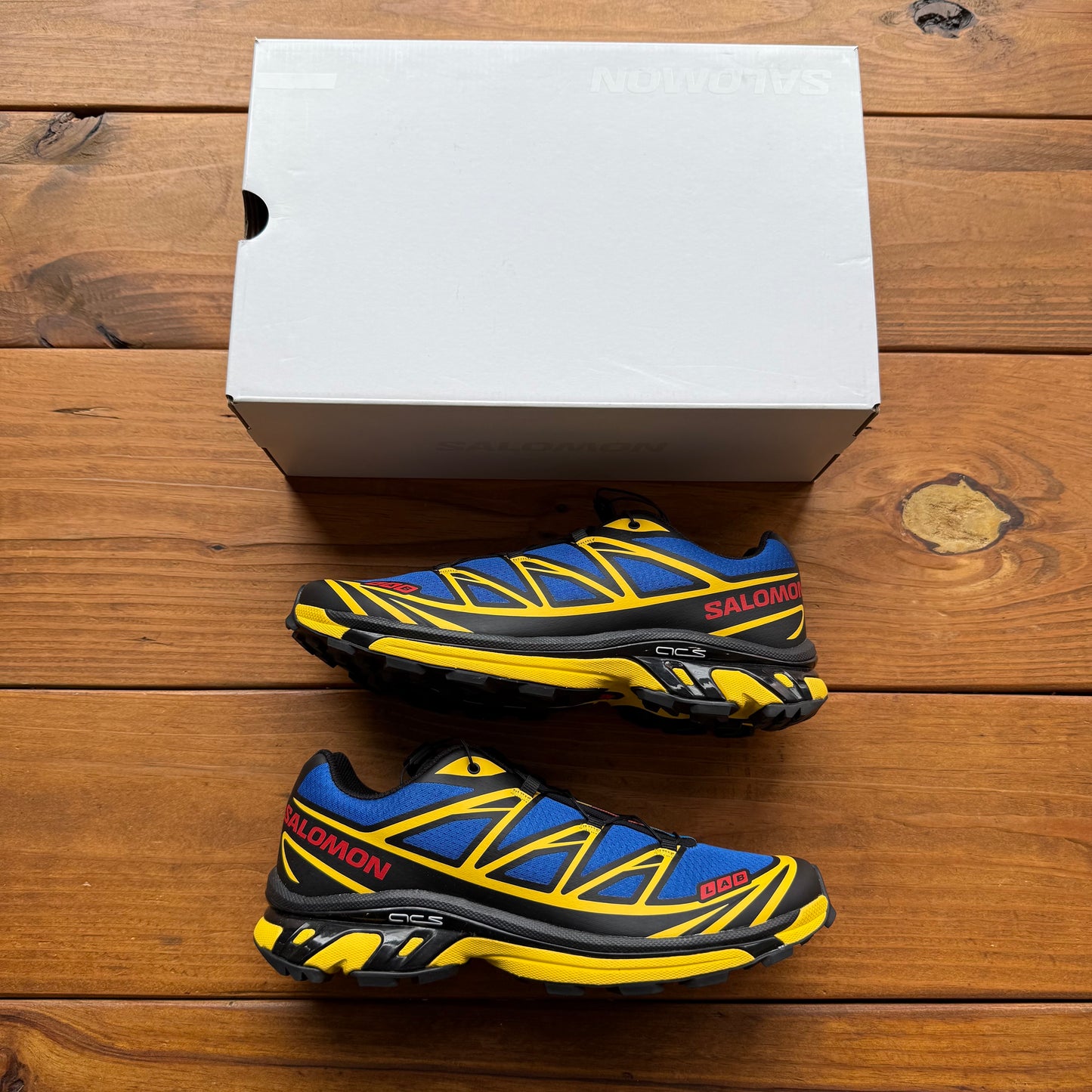Size 11.5 - JJJJound x XT-6 'Nautical Blue Lemon' (Used)