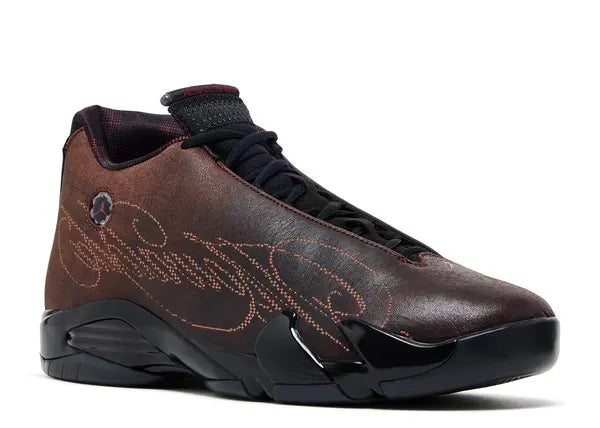 Size 10.5 - Mowalola x Jordan 14 Retro 'Burnt Red'