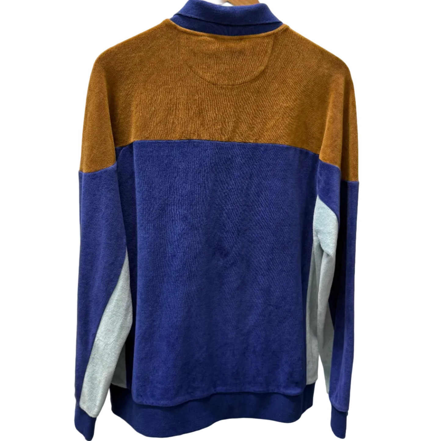 Medium - Supreme Paneled Velour L/S Polo (Pre-Owned)