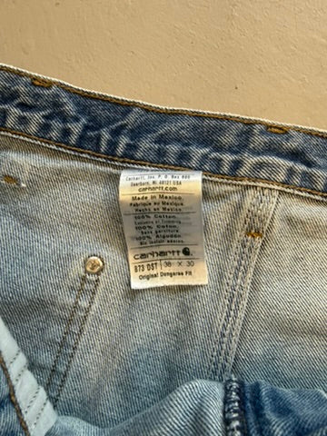Size 38x30 - Vintage Carhartt Double Knee Pants 'Light Wash'