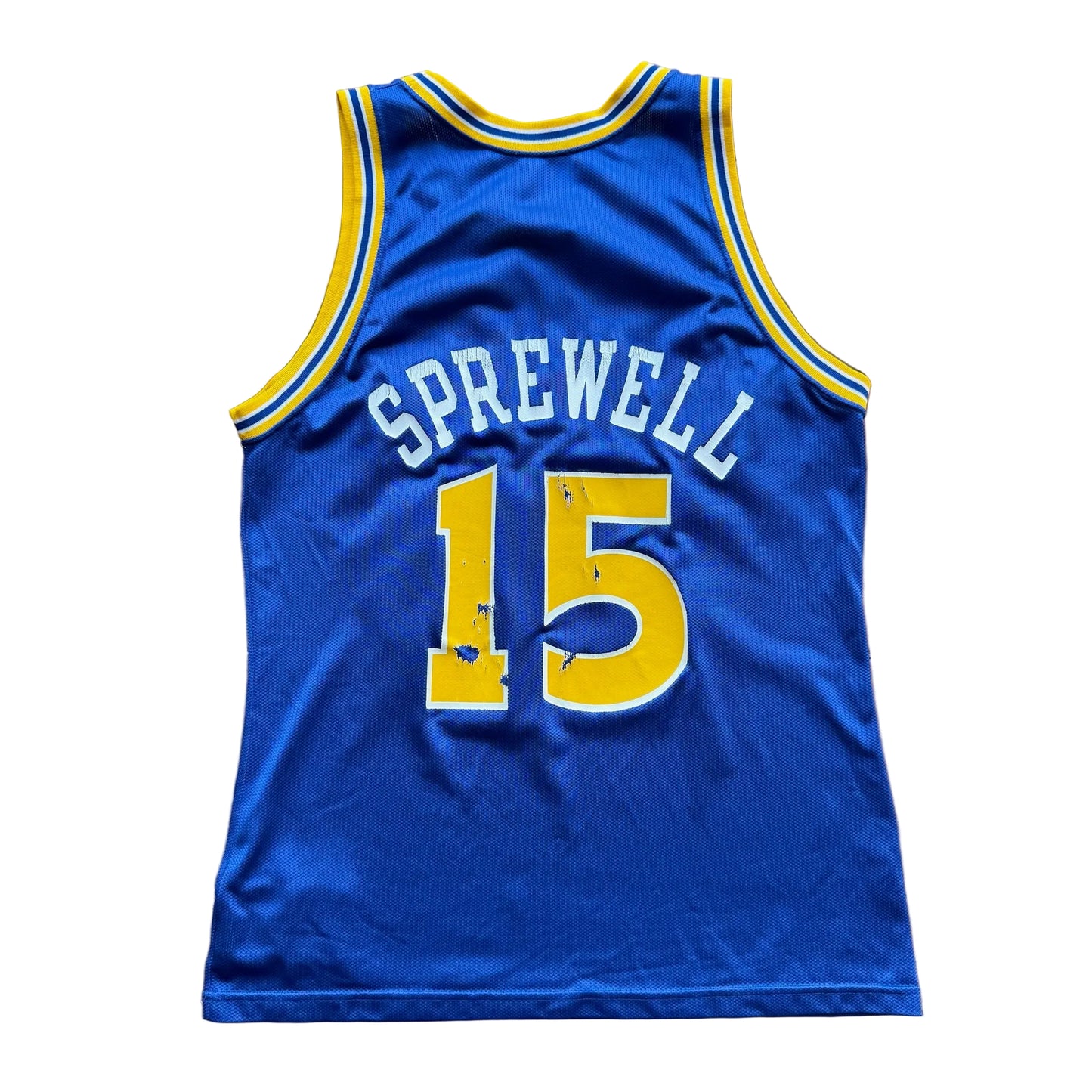 Grande - Camiseta Vintage de los Warriors LaTrell Sprewell de Champion