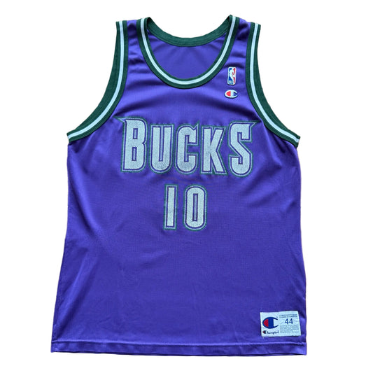 Large - Vintage Champion Todd Day Bucks Jersey