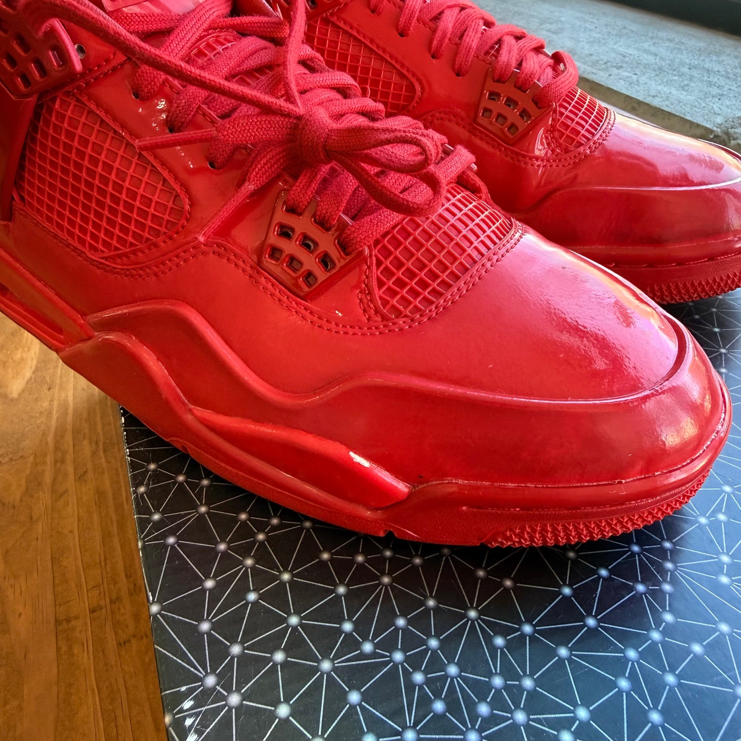 Size 11 - Jordan 4 Retro '11Lab4 - Red' (Used)