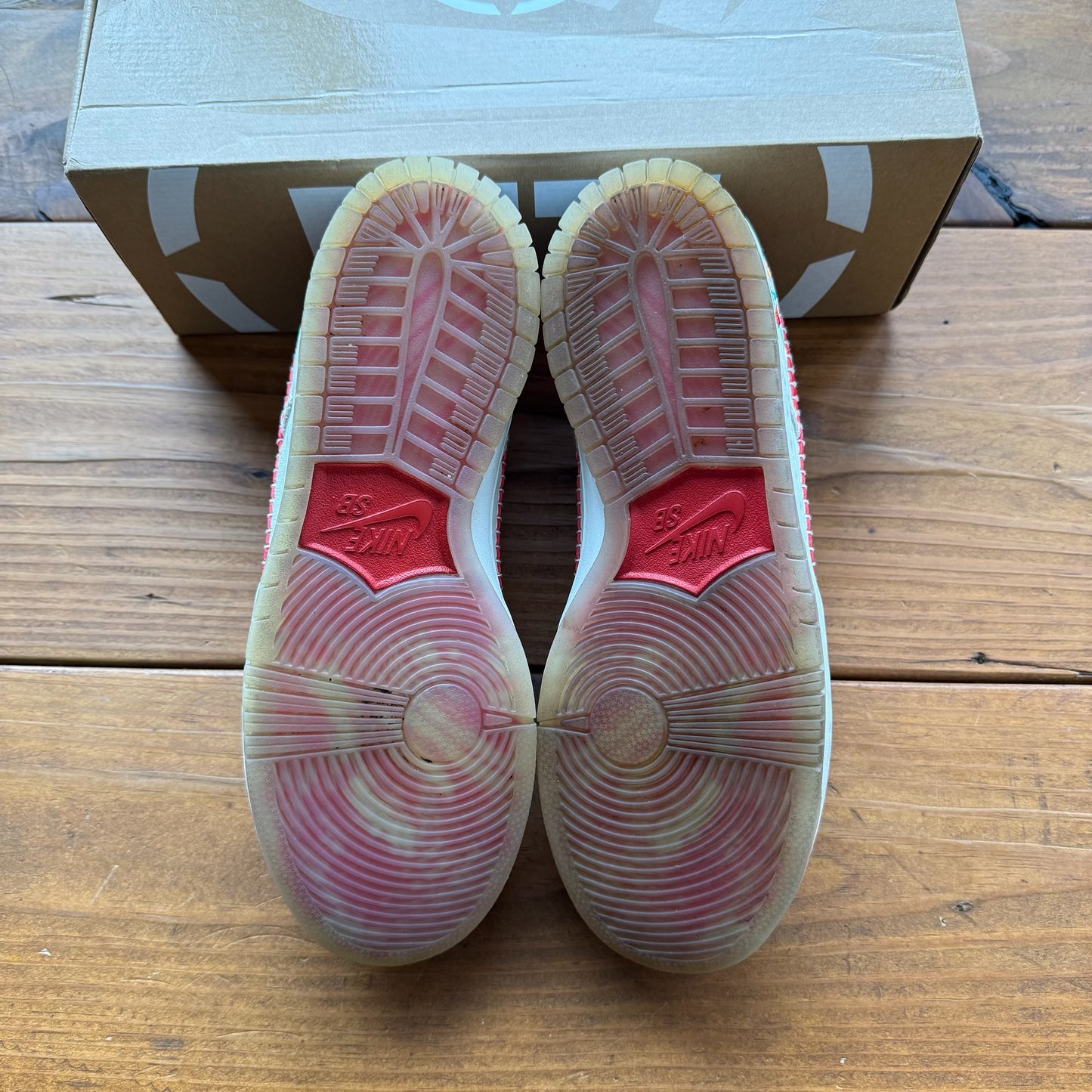 Size 9 - Dunk Low Decon SB 'N7 - Sail University Red' (Used)