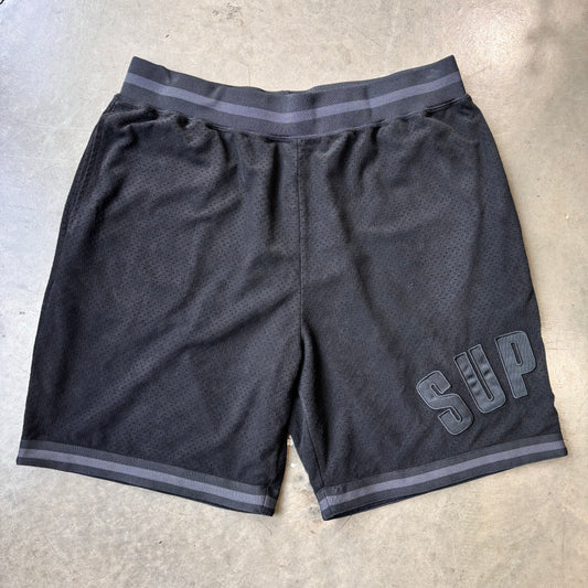 SUPREME ULTRA SUEDE MESH SHORTS (USED)