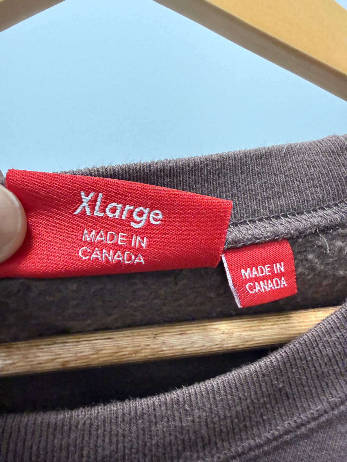 XL - Supreme Box Logo Crewneck (FW22) 'Brown' (Pre-Owned)