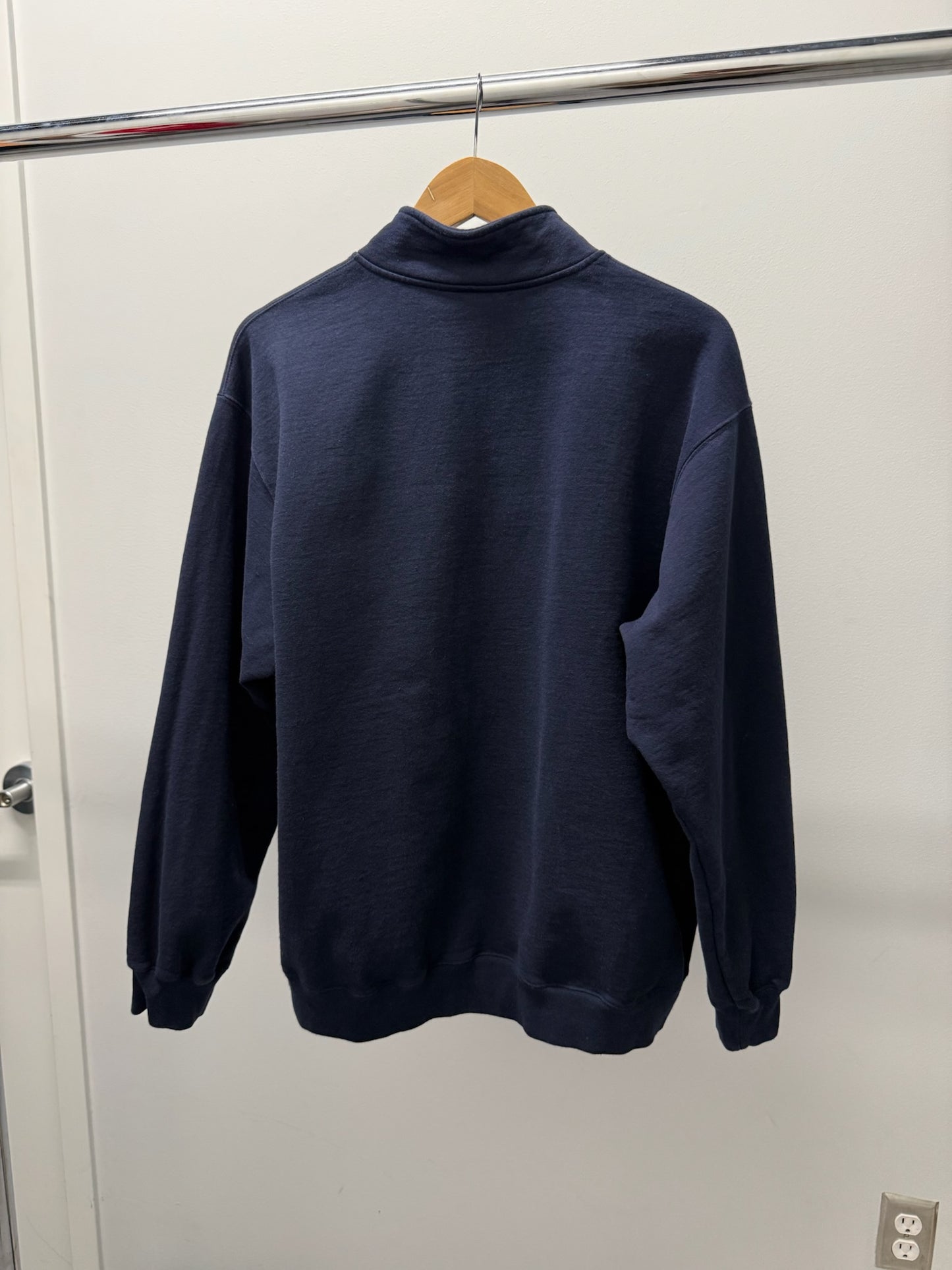 Large - Supreme Small Box Logo Half Zip Pullover 'Navy' (Pre-Owned)