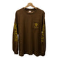 Large - Supreme SOUTH2 WEST8 L/S Pocket Tee 'Brown' (Pre-Owned)