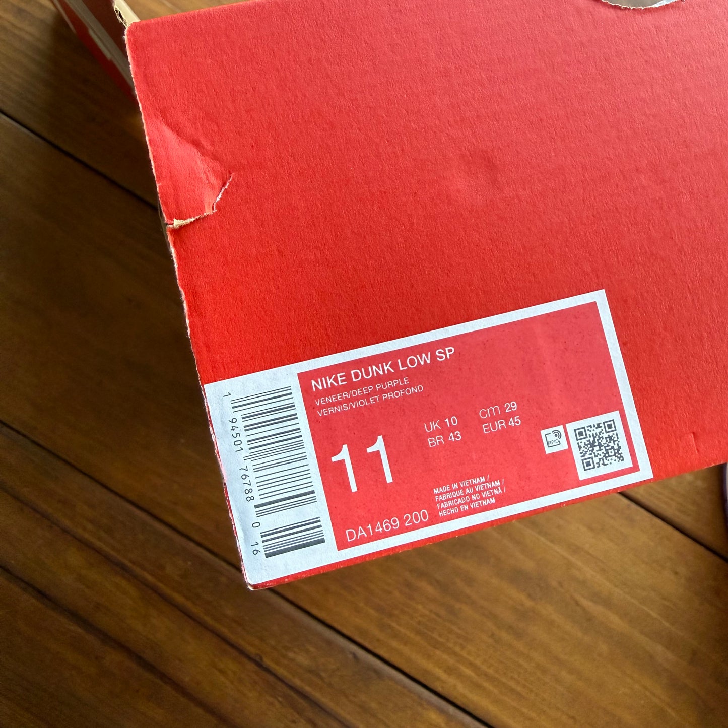 Größe 11 - Dunk Low SP Retro 'Veneer' 2020 (Gebraucht)