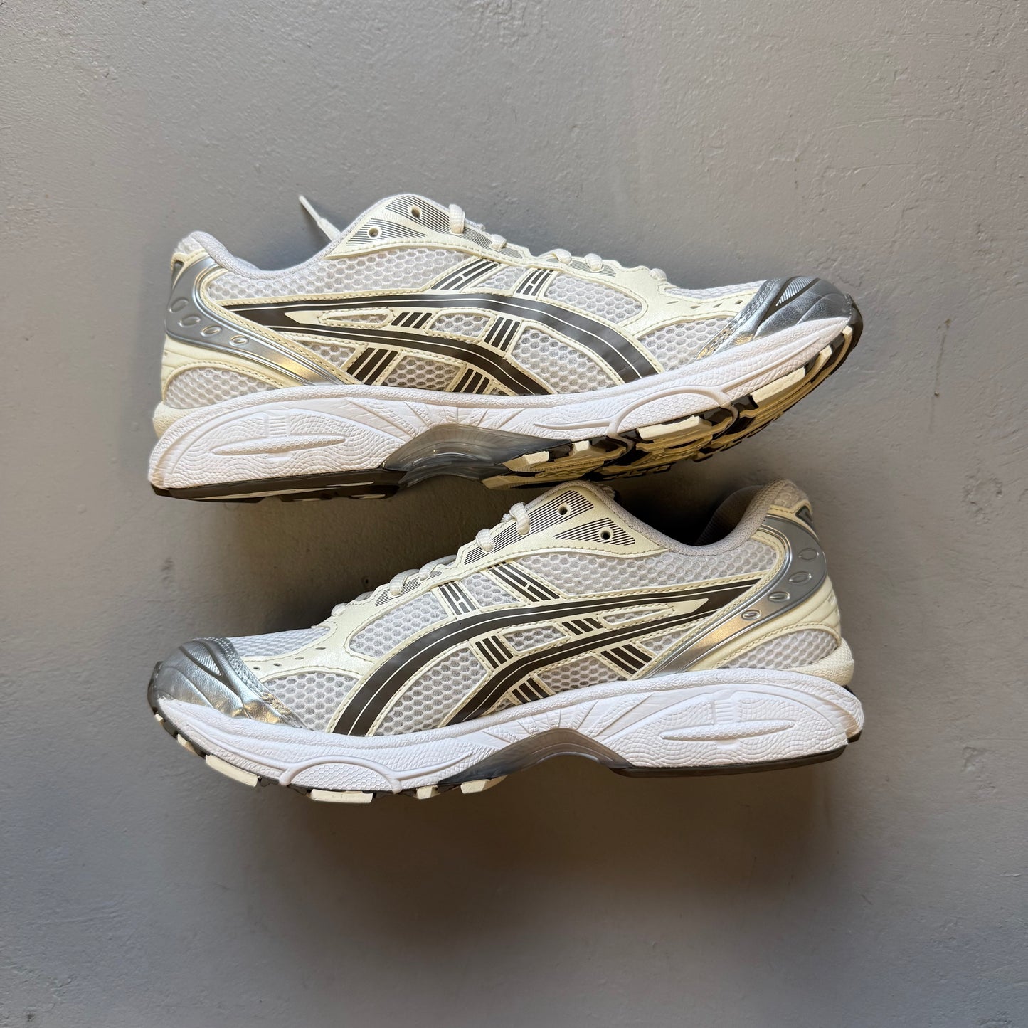 Size 9 - Asics Gel Kayano 14 'White Ivory' (Used/No Box)