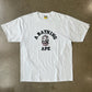 BAPE 'GRAFFITI CHECK' COLLEGE TEE