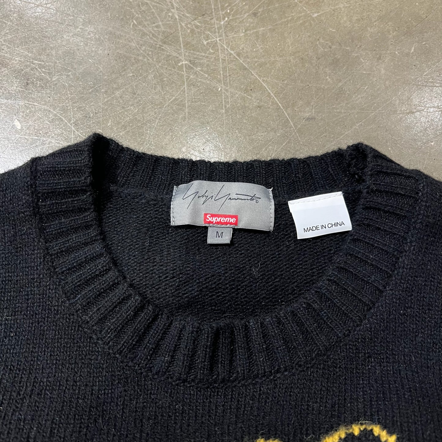 SIZE MEDIUM - Supreme Yohji Yamamoto Tekken Sweater (Used)