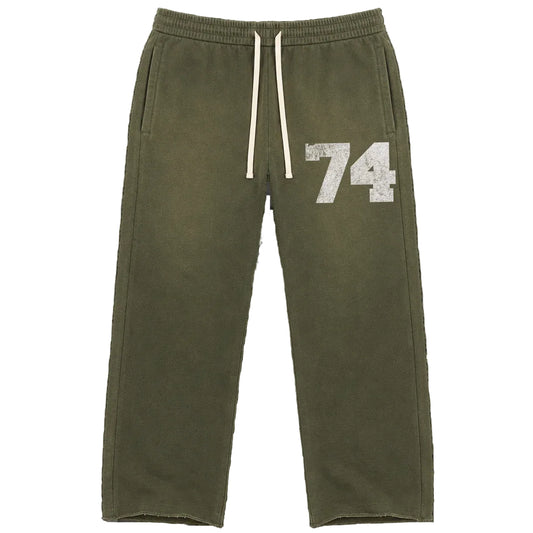 Medium - 74 Is War Green Collegiate Sweatpants