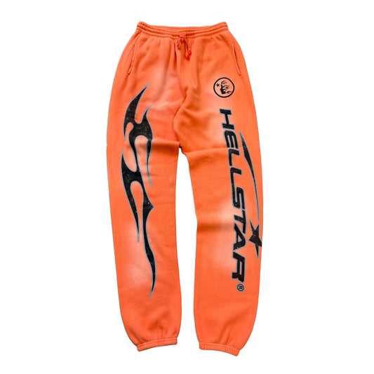 XL - Hellstar Fire Orange Sweatpants