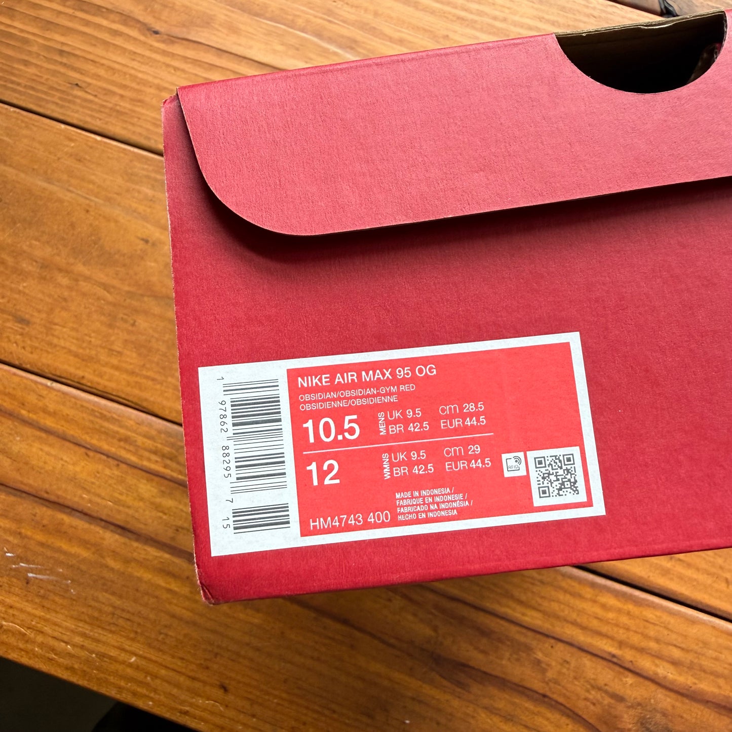 Size 10.5 - Levi's x Air Max 95 OG 'Obsidian' (Used)