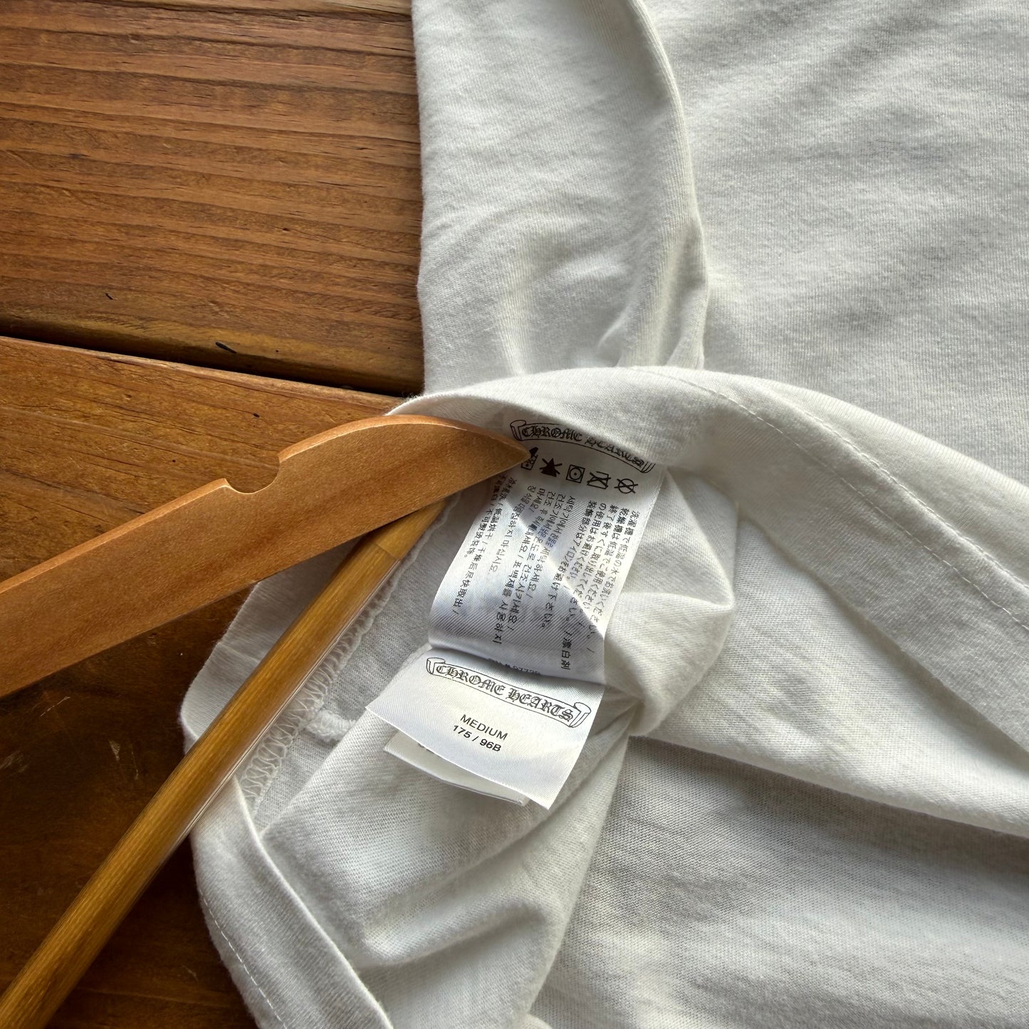 Medium - Chrome Hearts Neck Logo Tee White