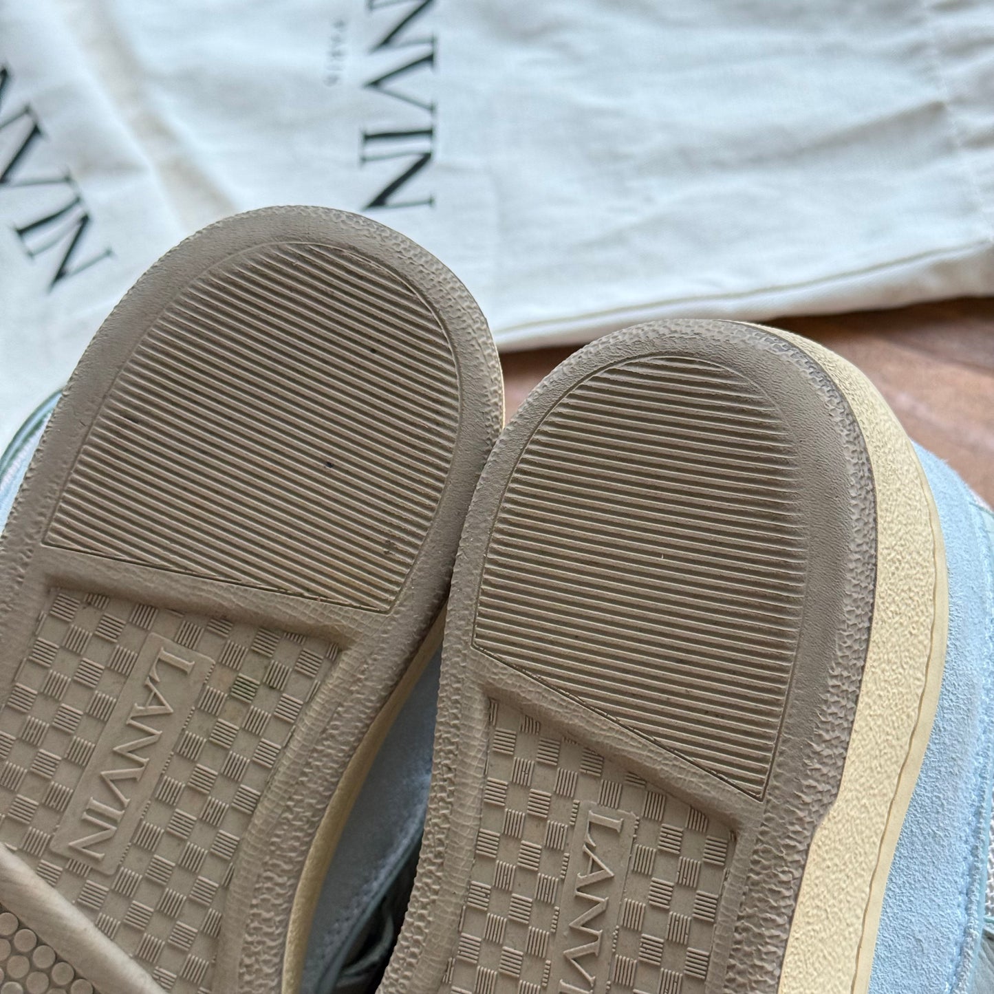 Size 41 - Lanvin Curb Sneaker "Pale Blue" (Used/No box)