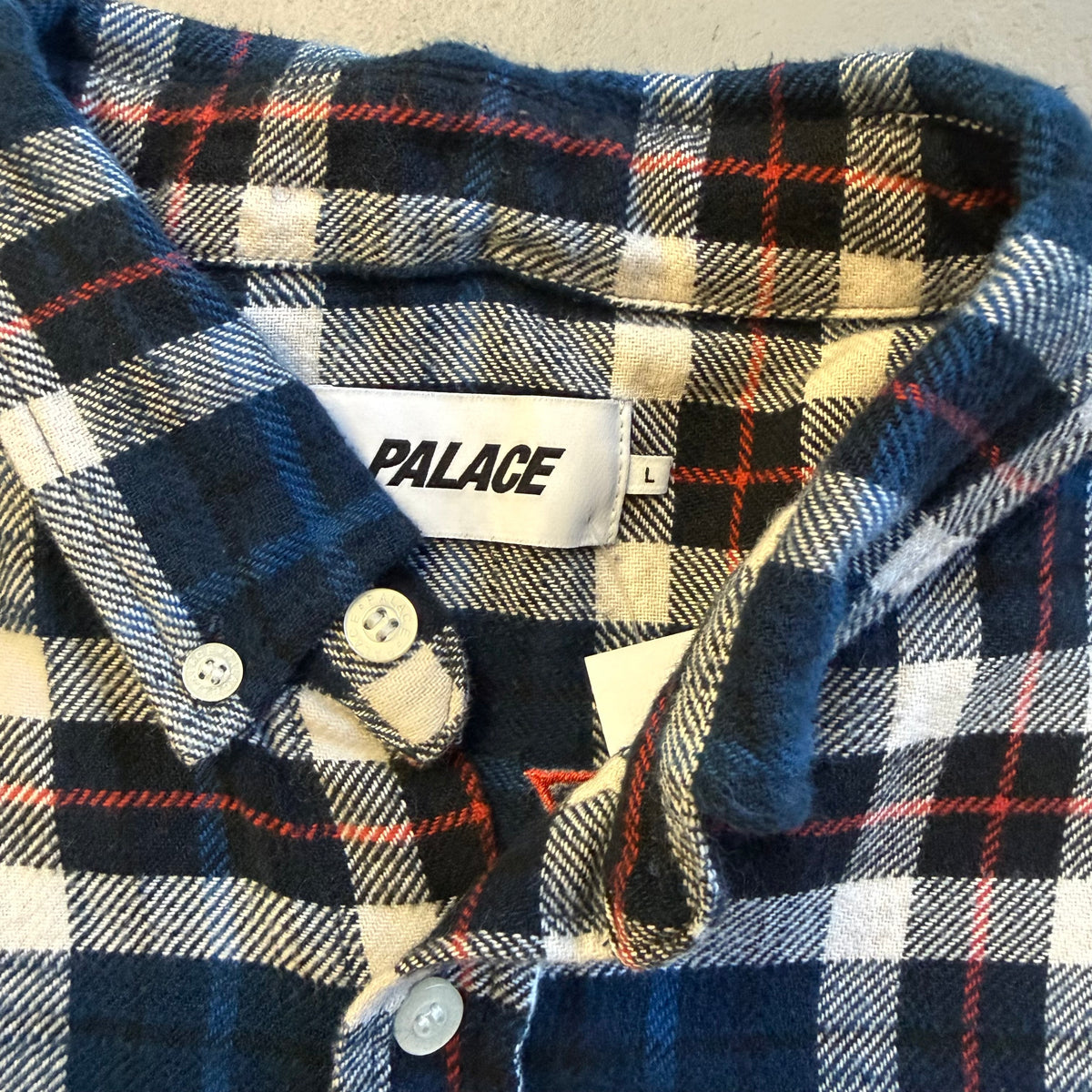 Palace Drop Shoulder Shirt 'Navy' (Pre-Owned) - Large