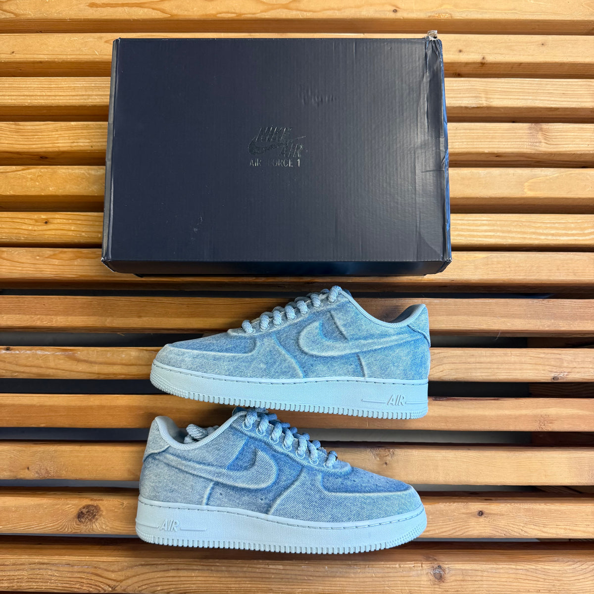 Ja Morant x Nike Air Force 1 Low 'Denim' (Used) - Size 9.5