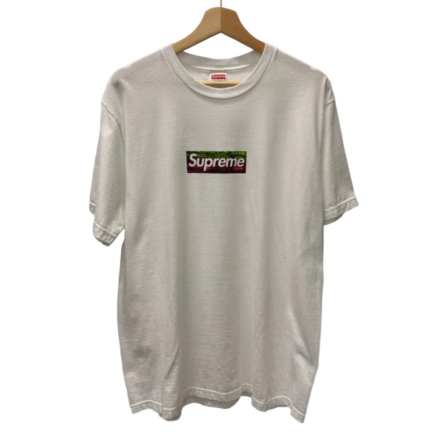 Large - Supreme L.A. Fire Relief Box Logo Tee 'White' (Pre-Owned)