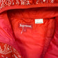 Large - Supreme Micro Down Half-Zip Hooded Pullover 'Red Paisley' (Pre-Owned)