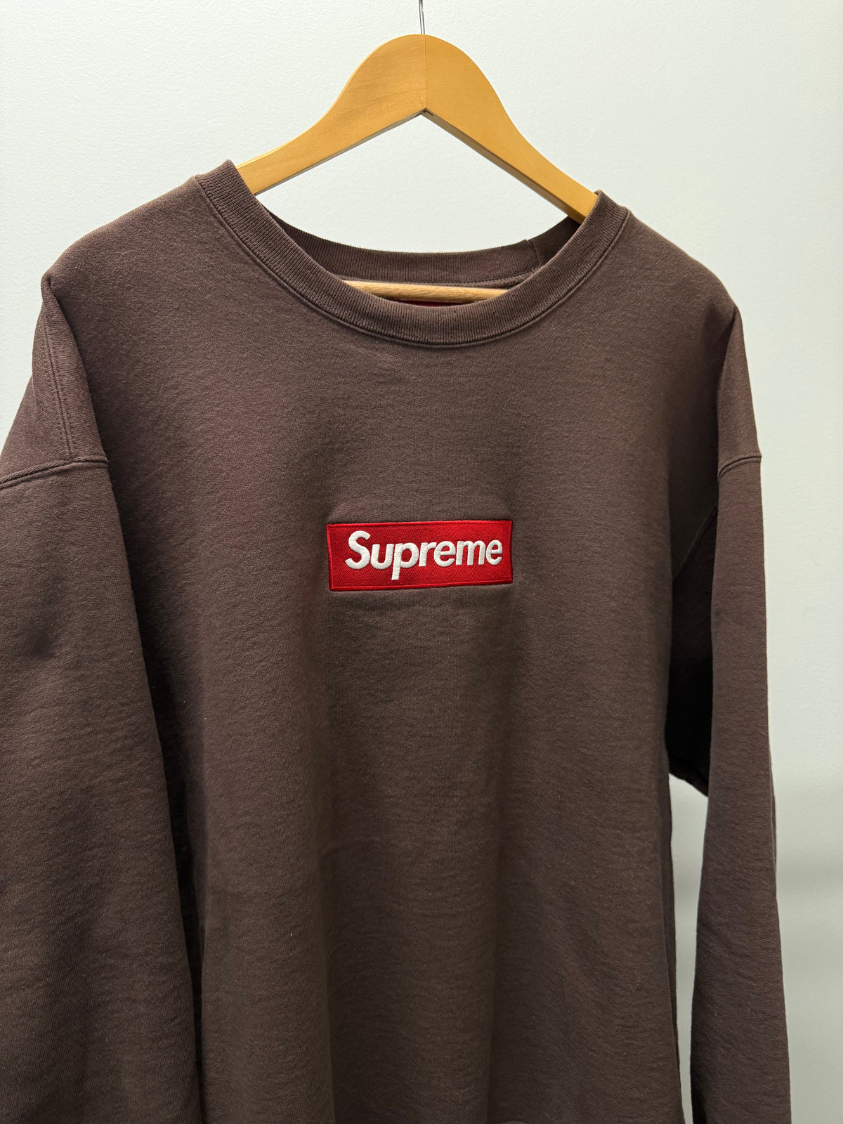 XL - Supreme Box Logo Crewneck (FW22) 'Brown' (Pre-Owned)