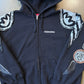 Small - Sudadera con capucha con cremallera Supreme Wings