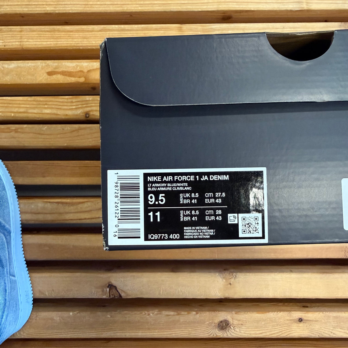 Ja Morant x Nike Air Force 1 Low 'Denim' (Used) - Size 9.5