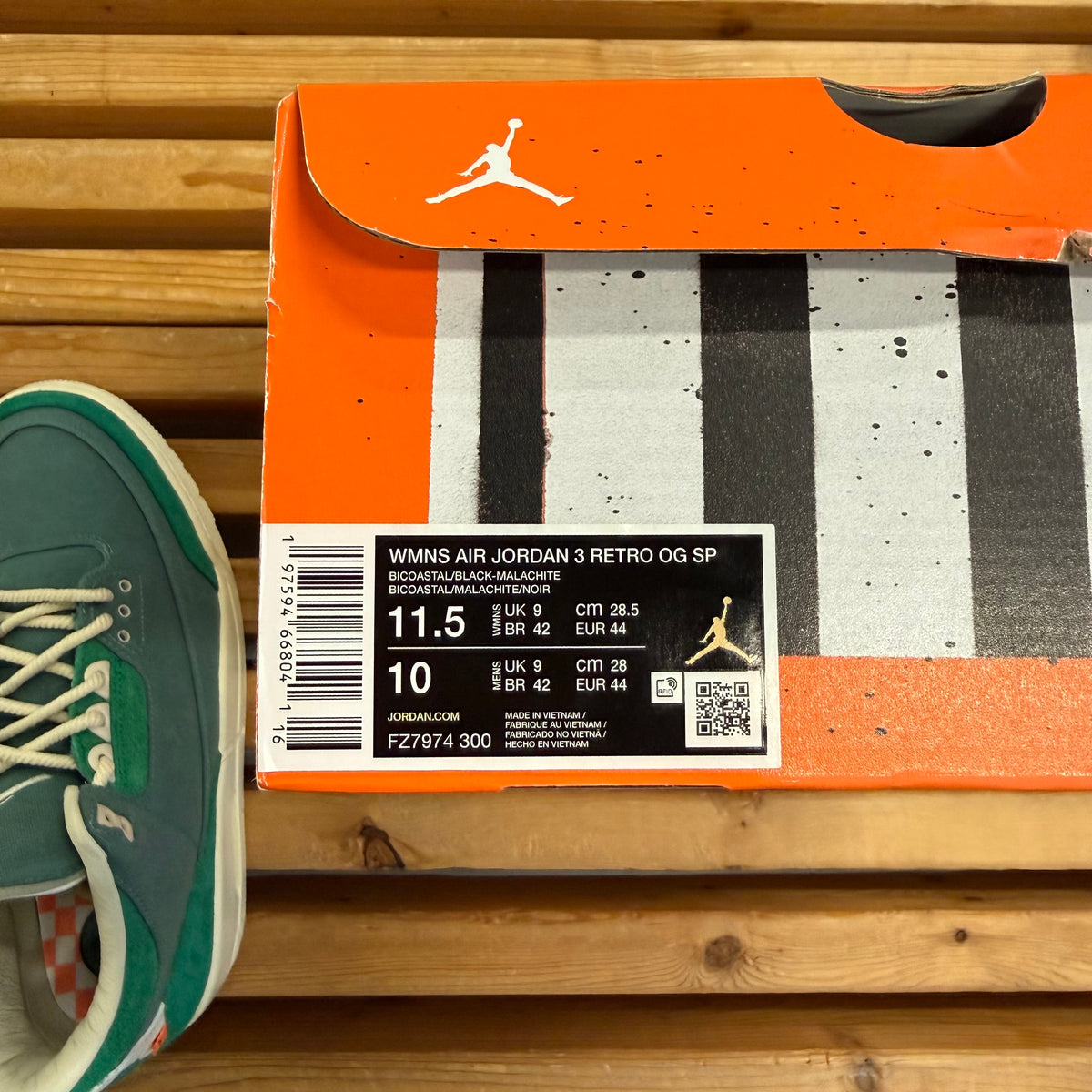 Size 11.5W/10M - Nina Chanel Abney x Wmns Jordan 3 Retro SP 'Bicoastal' (Used)
