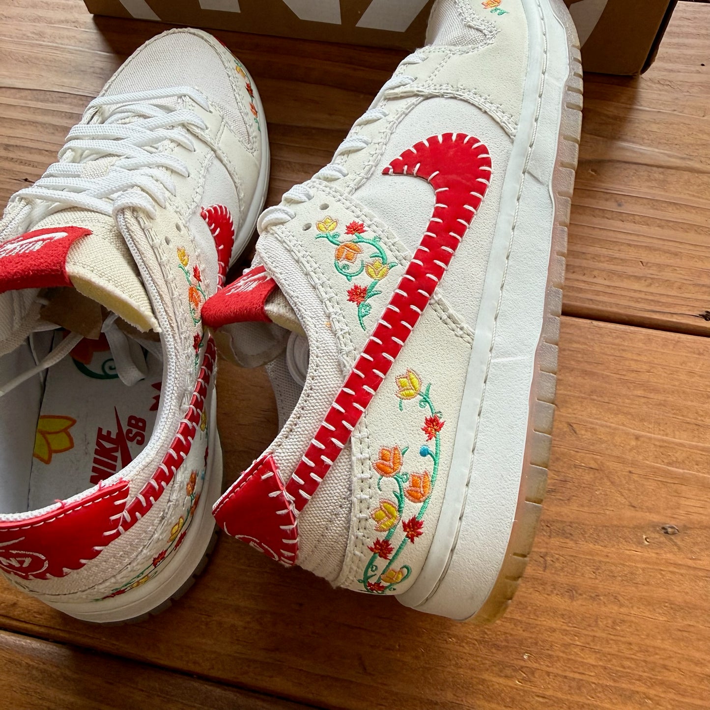 Size 9 - Dunk Low Decon SB 'N7 - Sail University Red' (Used)