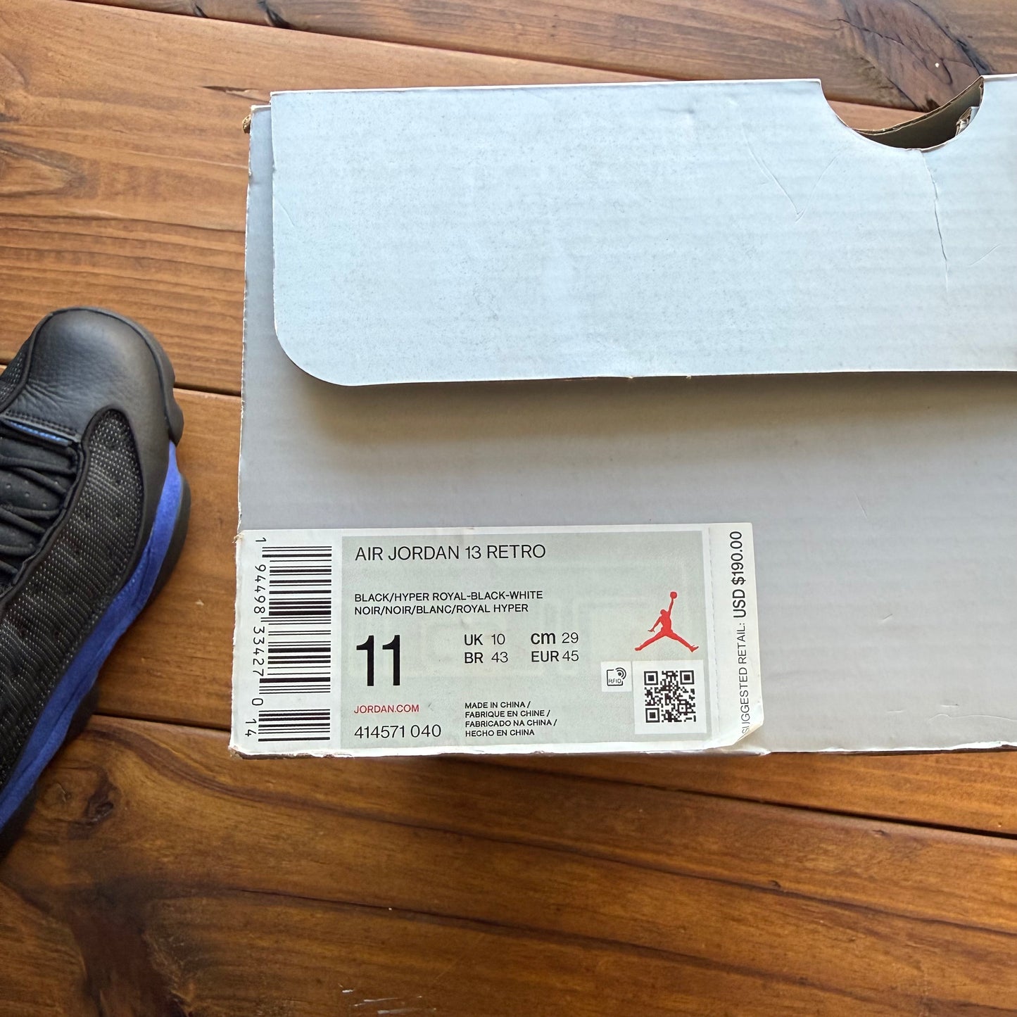 Größe 45 – Jordan 13 Retro „Hyper Royal“ (Gebraucht)
