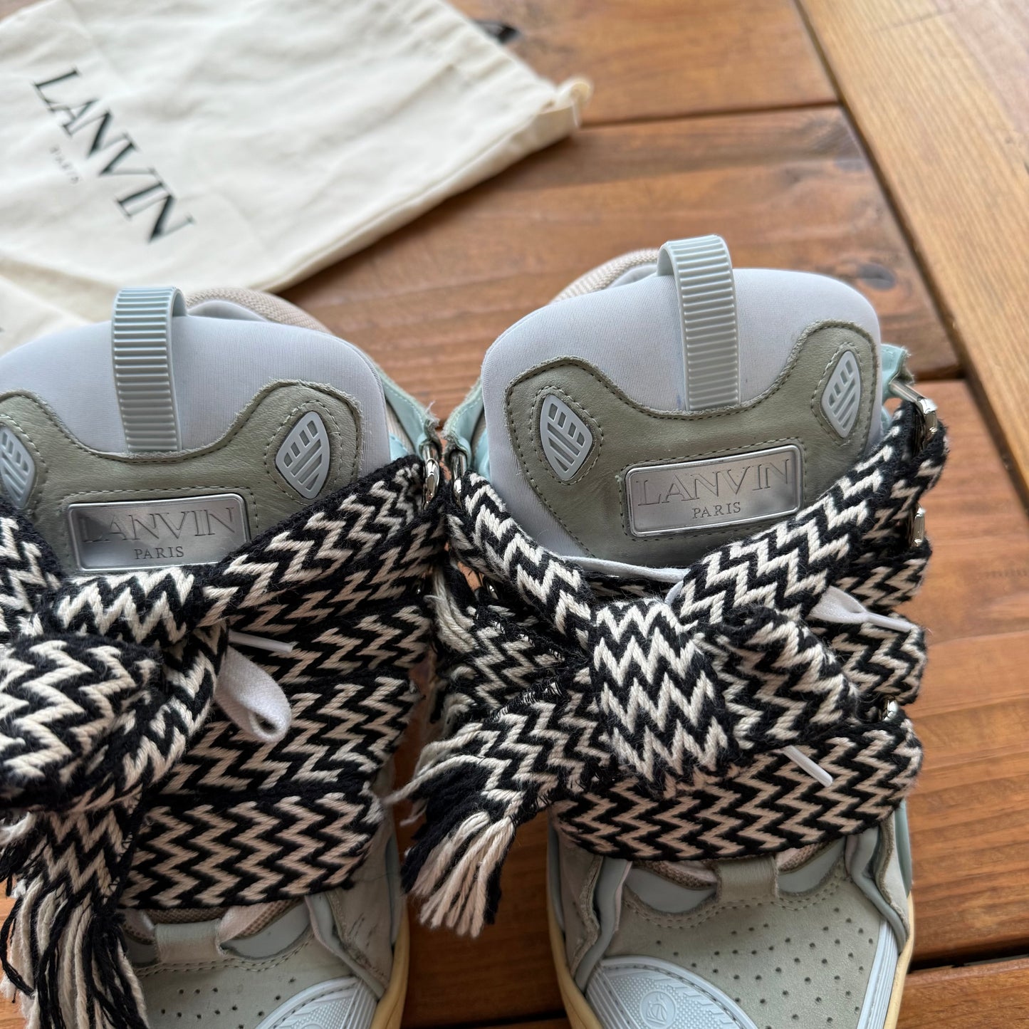 Size 41 - Lanvin Curb Sneaker "Pale Blue" (Used/No box)