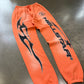 XL - Hellstar Fire Orange Sweatpants