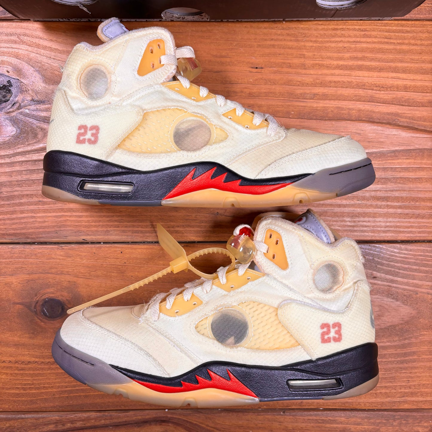 Off-White x Jordan 5 SP 'Sail' (Used)