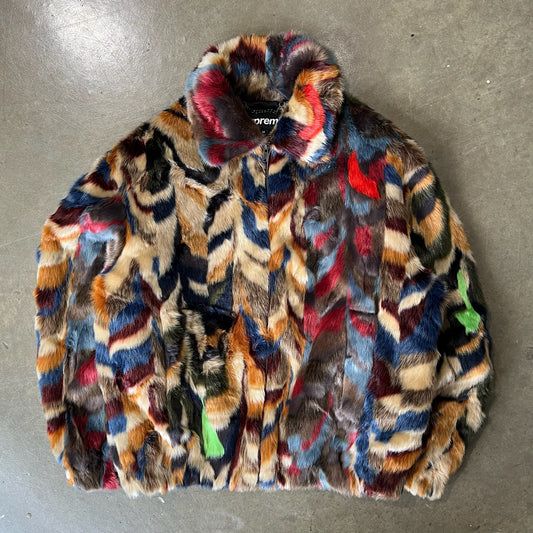 MEDIUM - Supreme Faux Fur Bomber Jacket (Used)