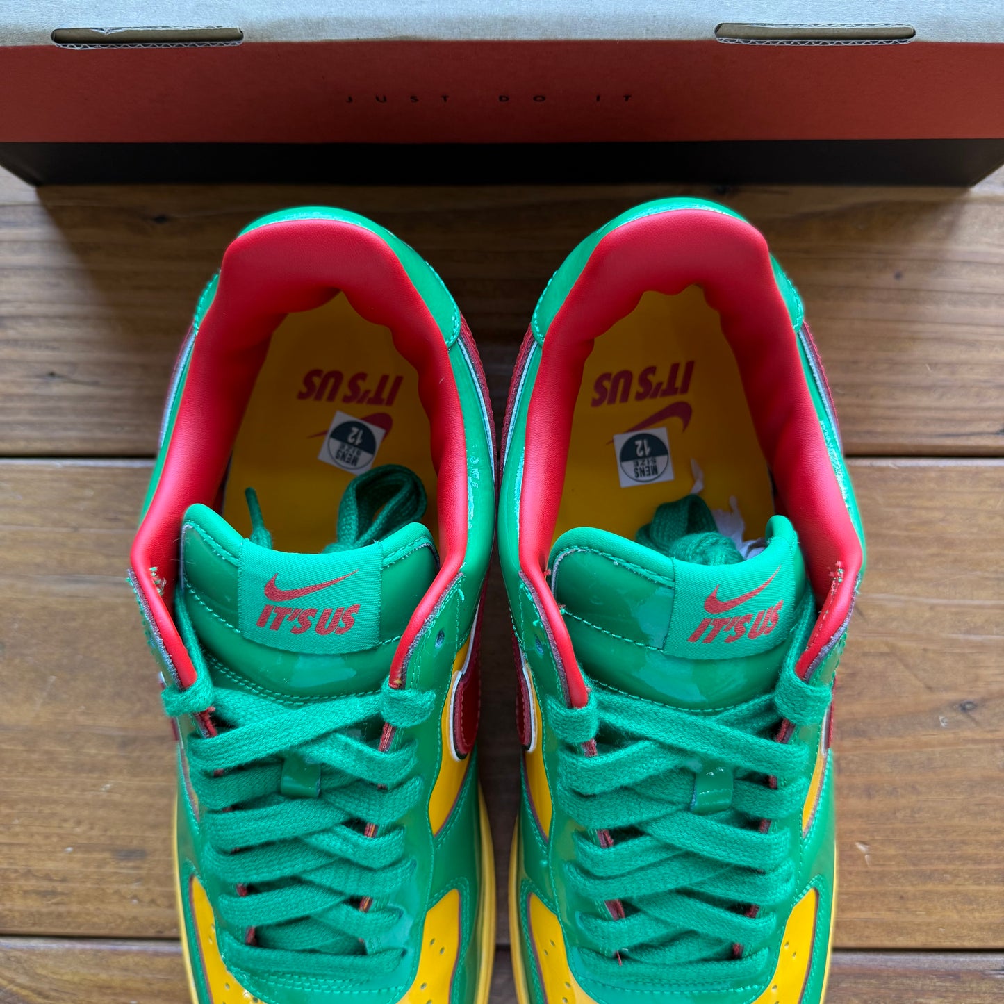 Size 12 - Lil Yachty x Air Force 1 Low 'Concrete Boys - Lucky Green' (Used)